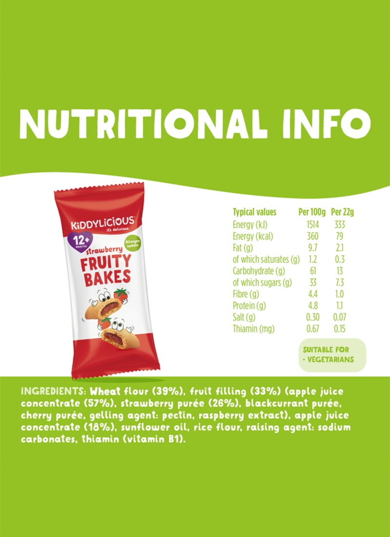 Kiddylicious Delicious Strawberry Fruity Baked Snack For Kids - Image 3